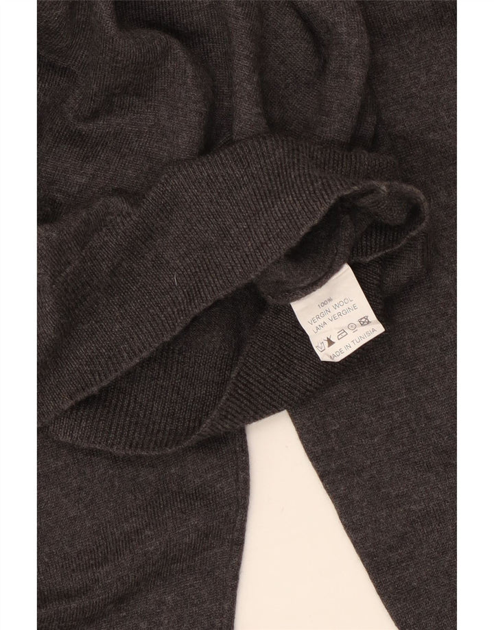 Calvin Klein Jeans Mens Cardigan Sweater Medium Grey Wool