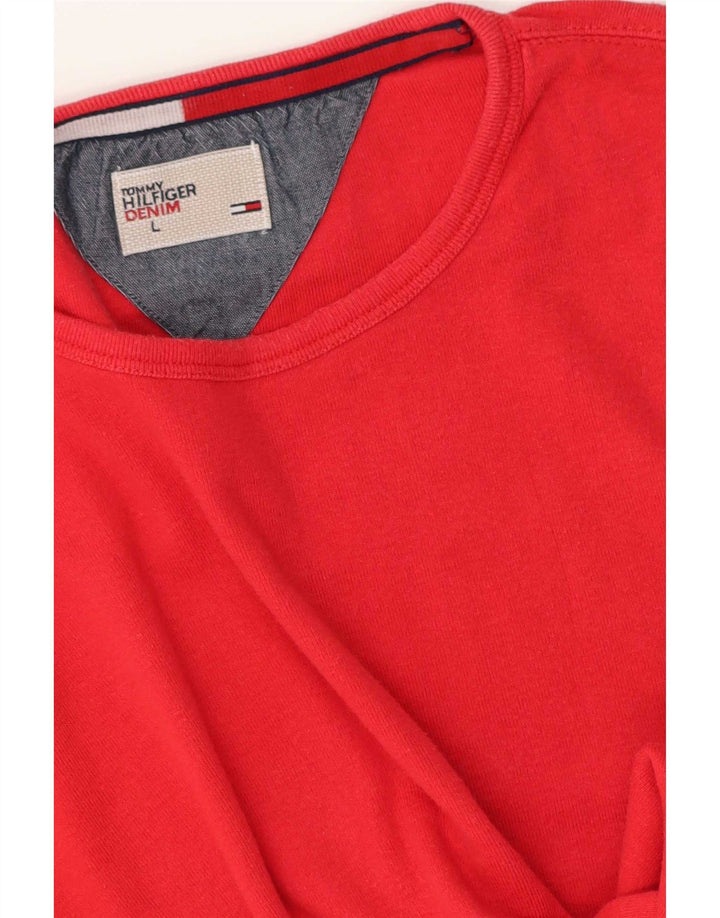 Tommy Hilfiger Mens T-Shirt Top Large Red