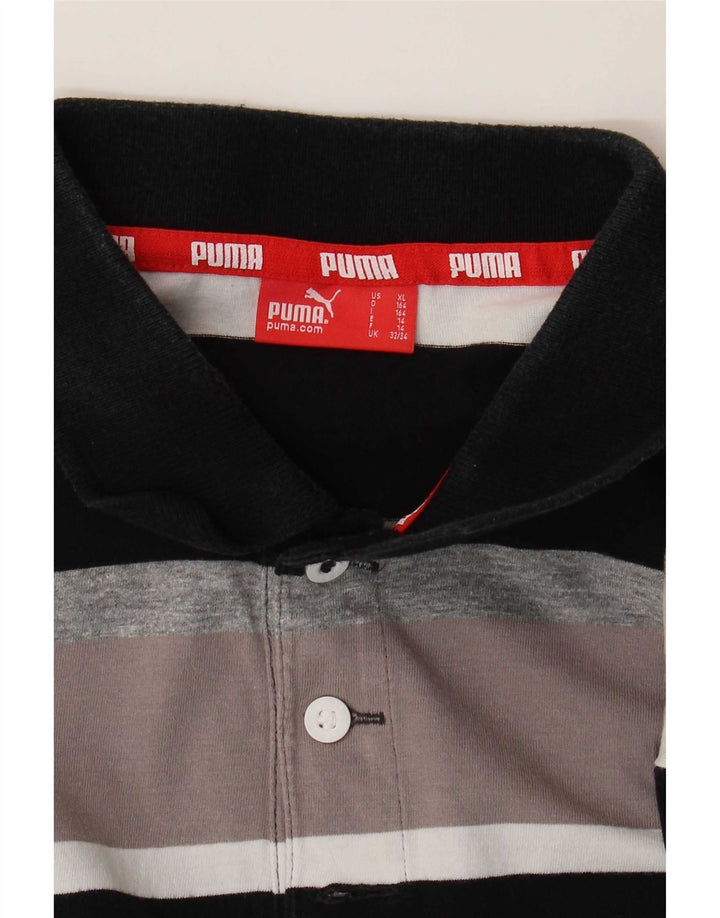 Puma Boys Polo Shirt 13-14 Years Multicoloured Striped