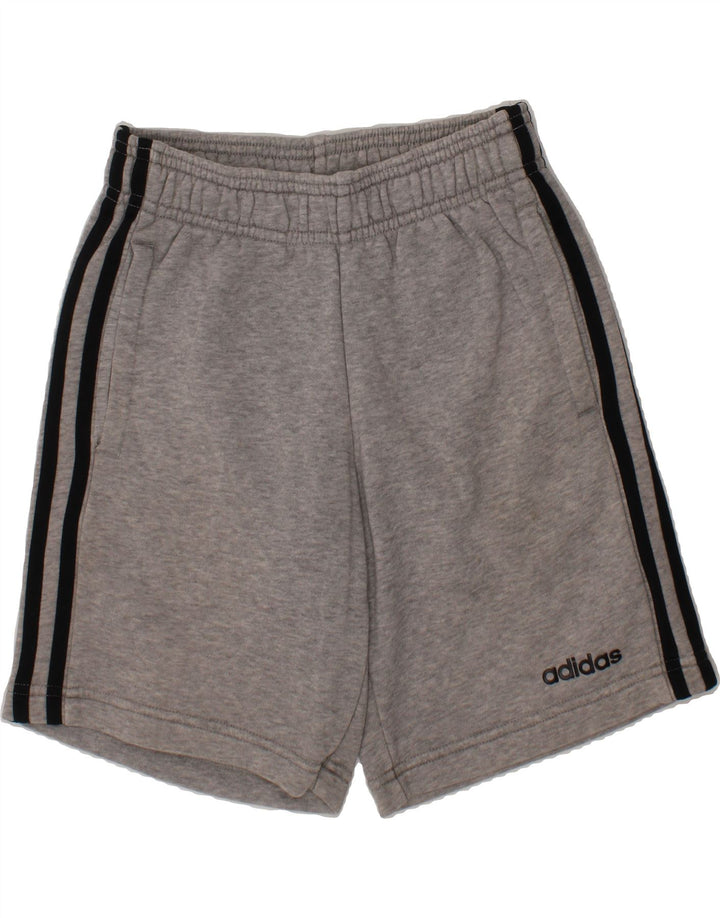 ADIDAS Boys Sport Shorts 9-10 Years  Grey Cotton Vintage Adidas and Second-Hand Adidas from Messina Hembry 