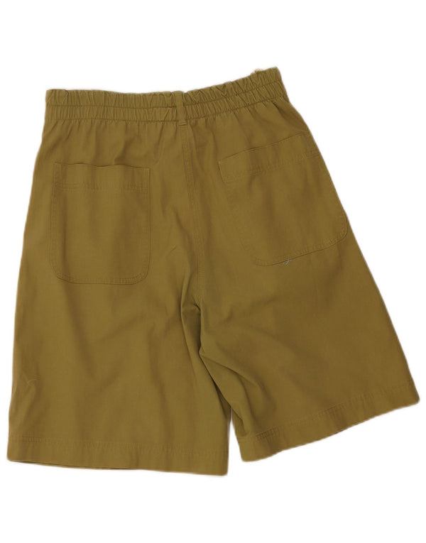 Newpenny Womens High Waist Bermuda Shorts W30 Large Khaki Cotton