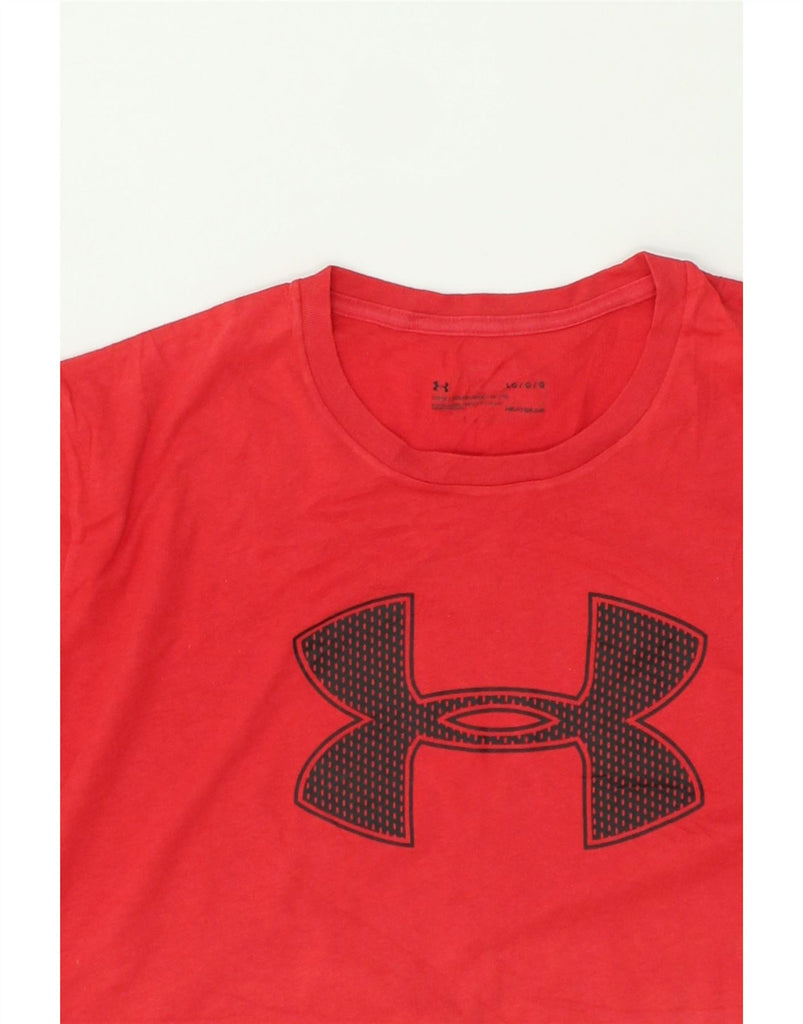 UNDER ARMOUR Mens Graphic T-Shirt Top Large Red Cotton | Vintage Under Armour | Thrift | Second-Hand Under Armour | Used Clothing | Messina Hembry 