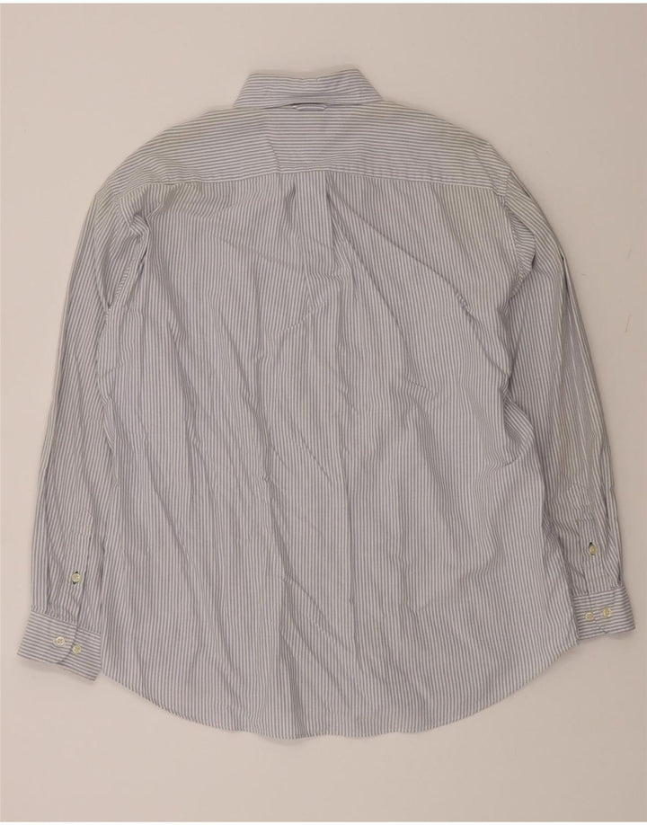 TOMMY HILFIGER Mens Shirt Large Blue Pinstripe Cotton Vintage Tommy Hilfiger and Second-Hand Tommy Hilfiger from Messina Hembry 