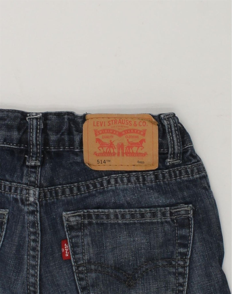 LEVI STRAUSS & CO Boys 514 Straight Jeans 3-4 Years W22 L16 Navy Blue | Vintage Levi Strauss & Co | Thrift | Second-Hand Levi Strauss & Co | Used Clothing | Messina Hembry 
