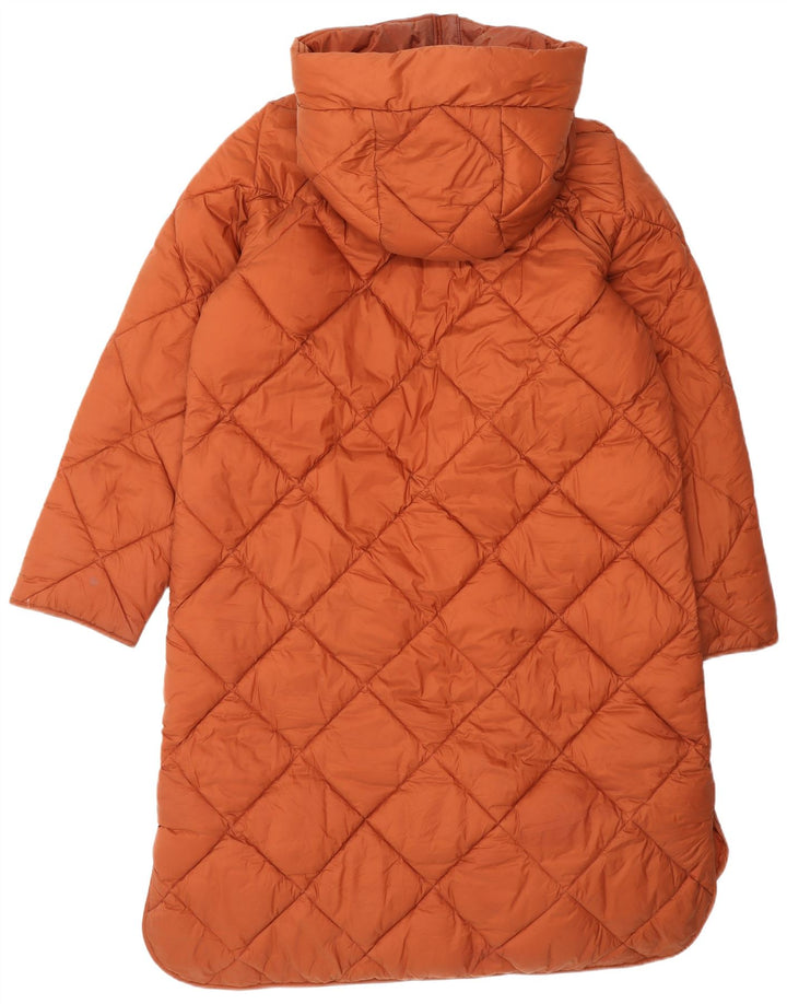 Barbour Womens Hooded Oversized Padded Coat UK 8 Small Brown Polyamide