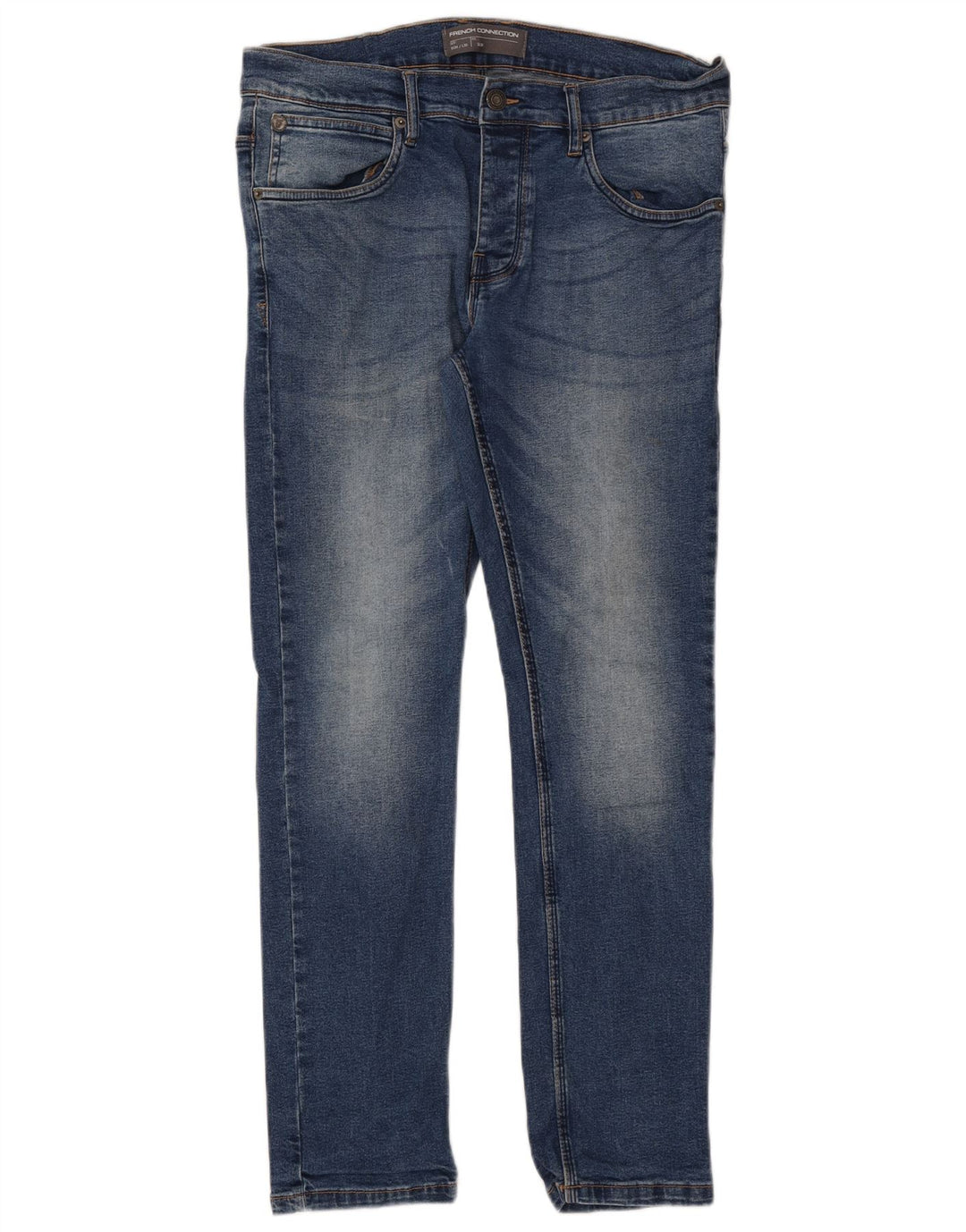 FRENCH CONNECTION Mens Slim Jeans W34 L30 Blue Cotton
