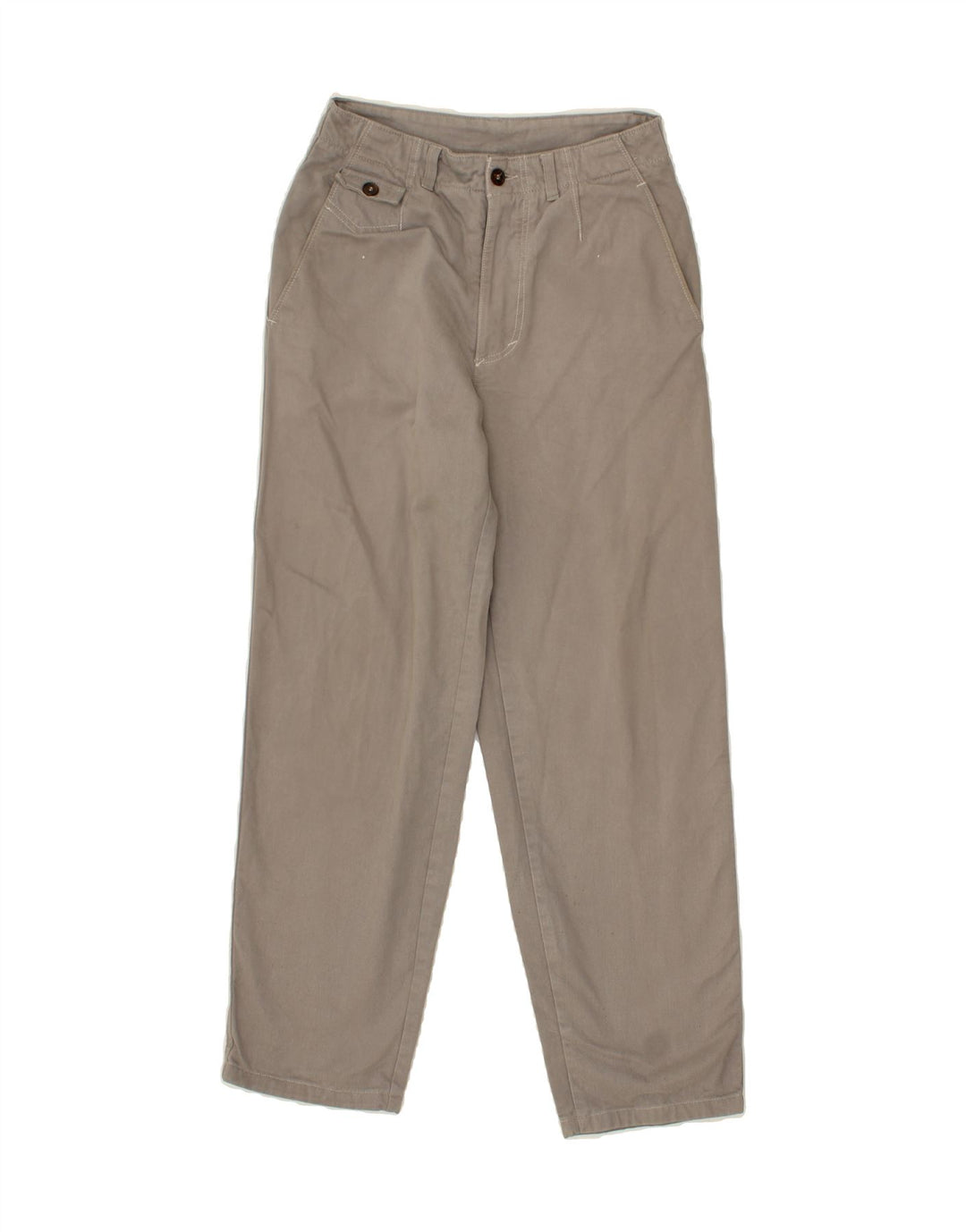 BENETTON Womens Straight Chino Trousers W28 L30 Grey Cotton Vintage Benetton and Second-Hand Benetton from Messina Hembry 