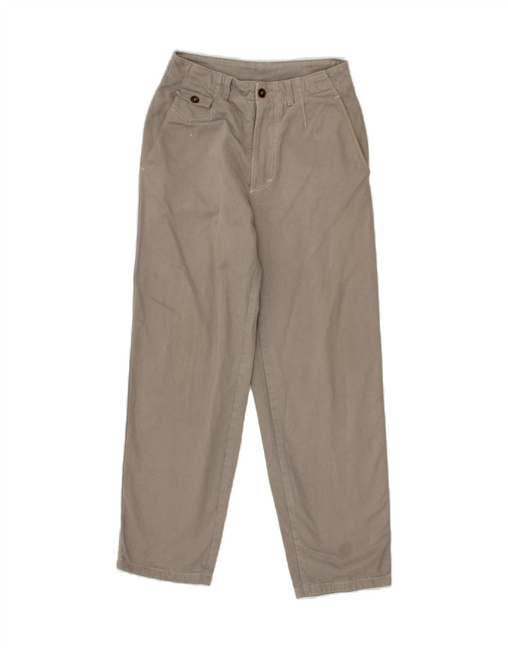 BENETTON Womens Straight Chino Trousers W28 L30 Grey Cotton Vintage Benetton and Second-Hand Benetton from Messina Hembry 