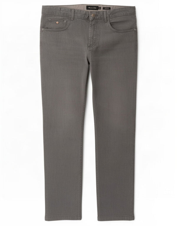 Massimo Dutti Mens Casual Fit Trousers EU 40 Medium W31 L28 Grey