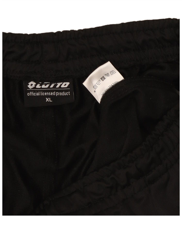 Lotto Mens Tracksuit Trousers Joggers XL  Black Polyester