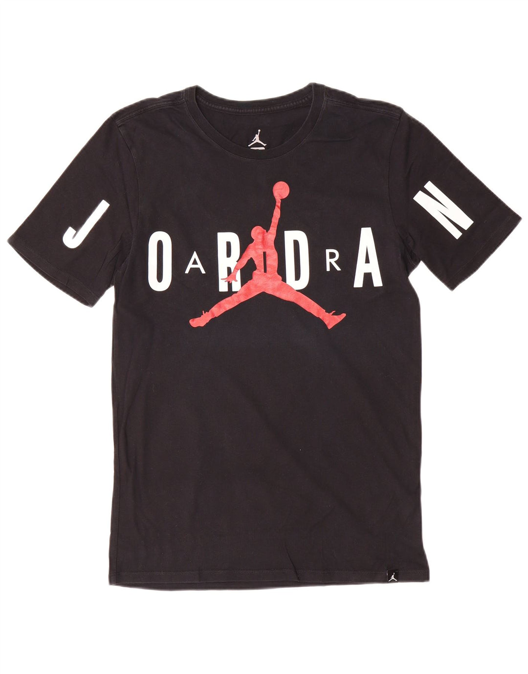 Jordan Mens Graphic T-Shirt Top Small Black Cotton