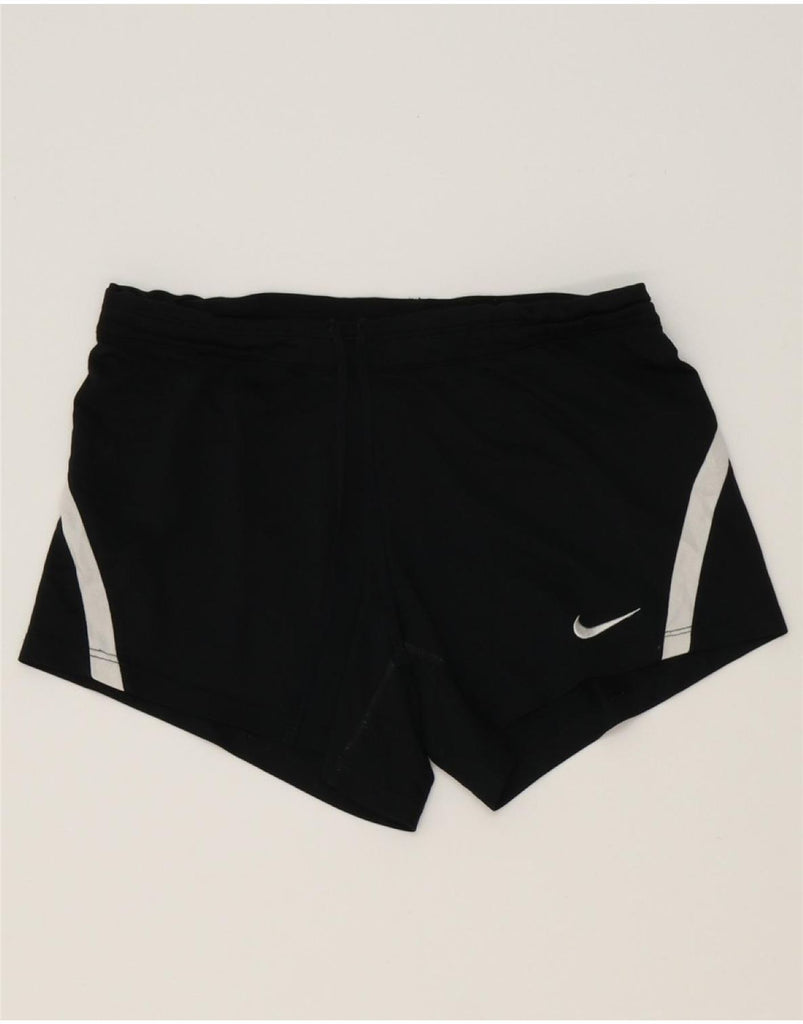 NIKE Womens Dri Fit Sport Shorts UK 10 Small  Black Polyester Vintage Nike and Second-Hand Nike from Messina Hembry 
