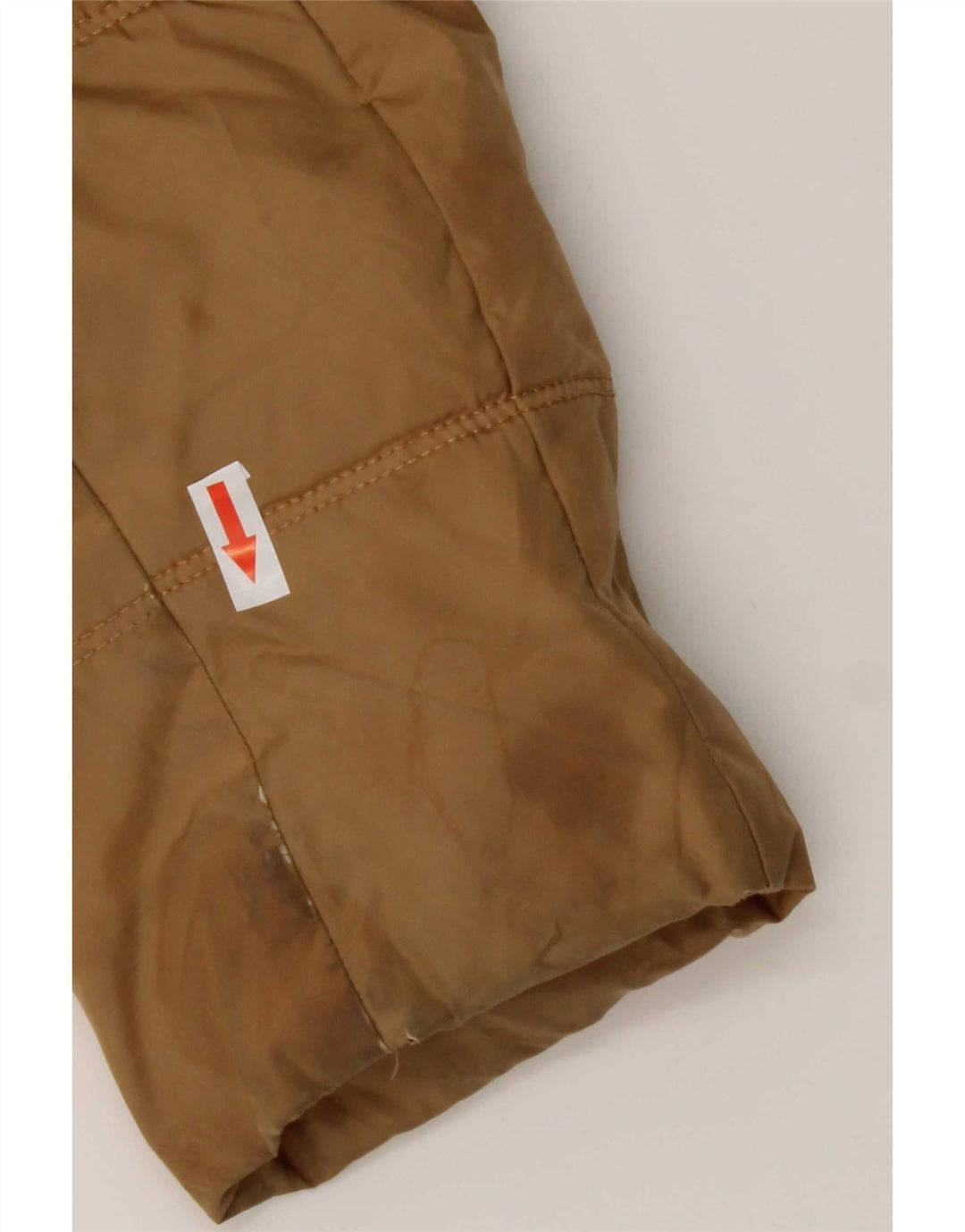 Tommy Hilfiger Womens Hooded Padded Coat UK 10 Small Brown Polyester