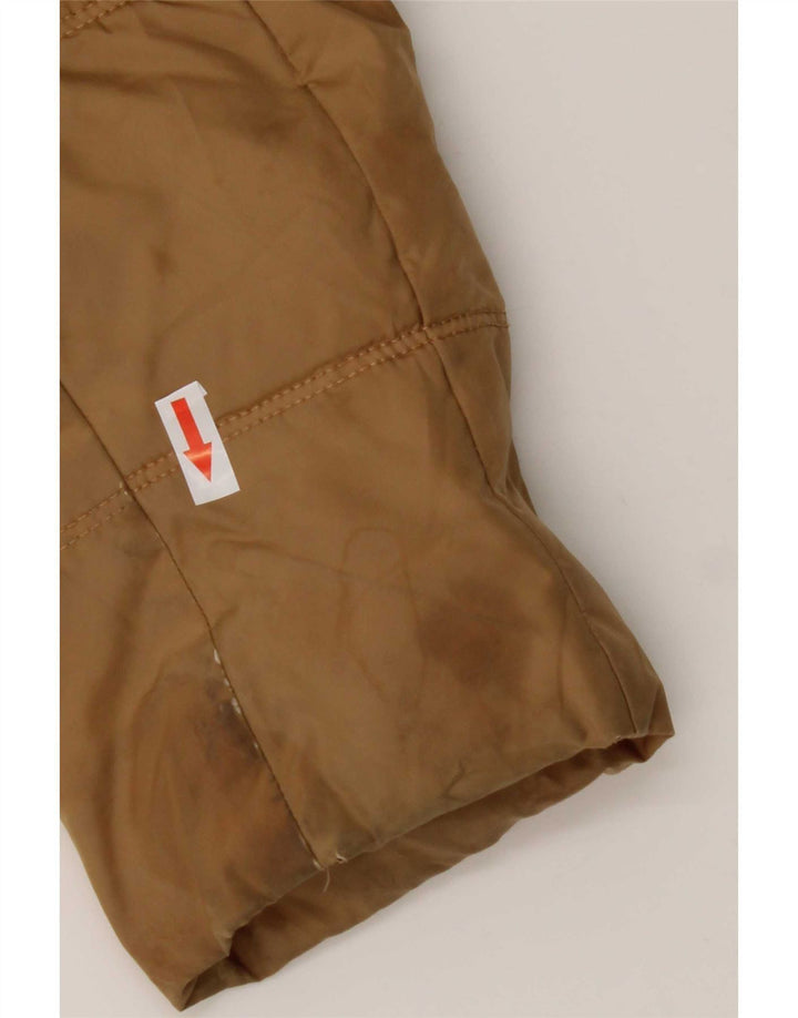 Tommy Hilfiger Womens Hooded Padded Coat UK 10 Small Brown Polyester