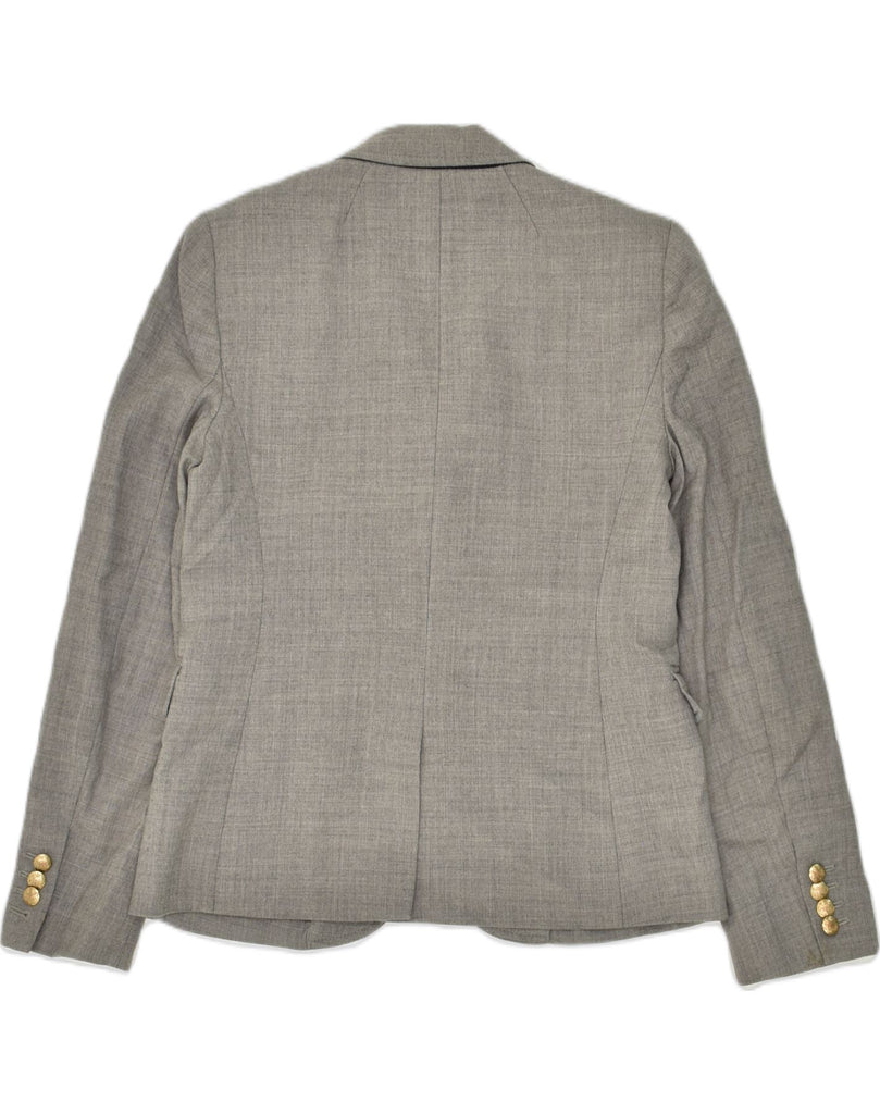 J. CREW Womens Schoolboy 2 Button Blazer Jacket US 2 XS Grey Wool | Vintage J. Crew | Thrift | Second-Hand J. Crew | Used Clothing | Messina Hembry 