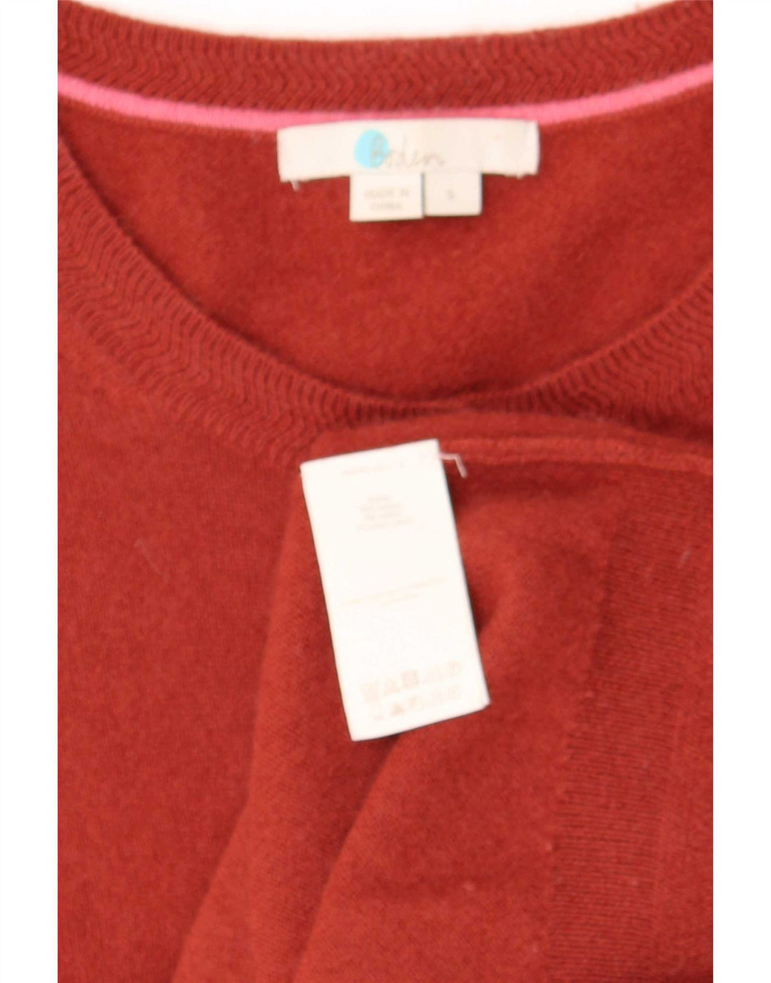 Boden Womens Cardigan Sweater UK 10 Small Red Cashmere