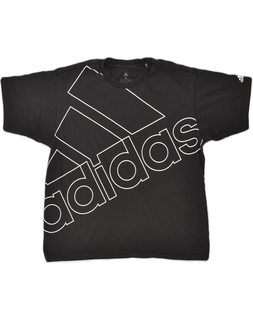 ADIDAS Mens Graphic T-Shirt Top Medium Black | Vintage Adidas | Thrift | Second-Hand Adidas | Used Clothing | Messina Hembry 