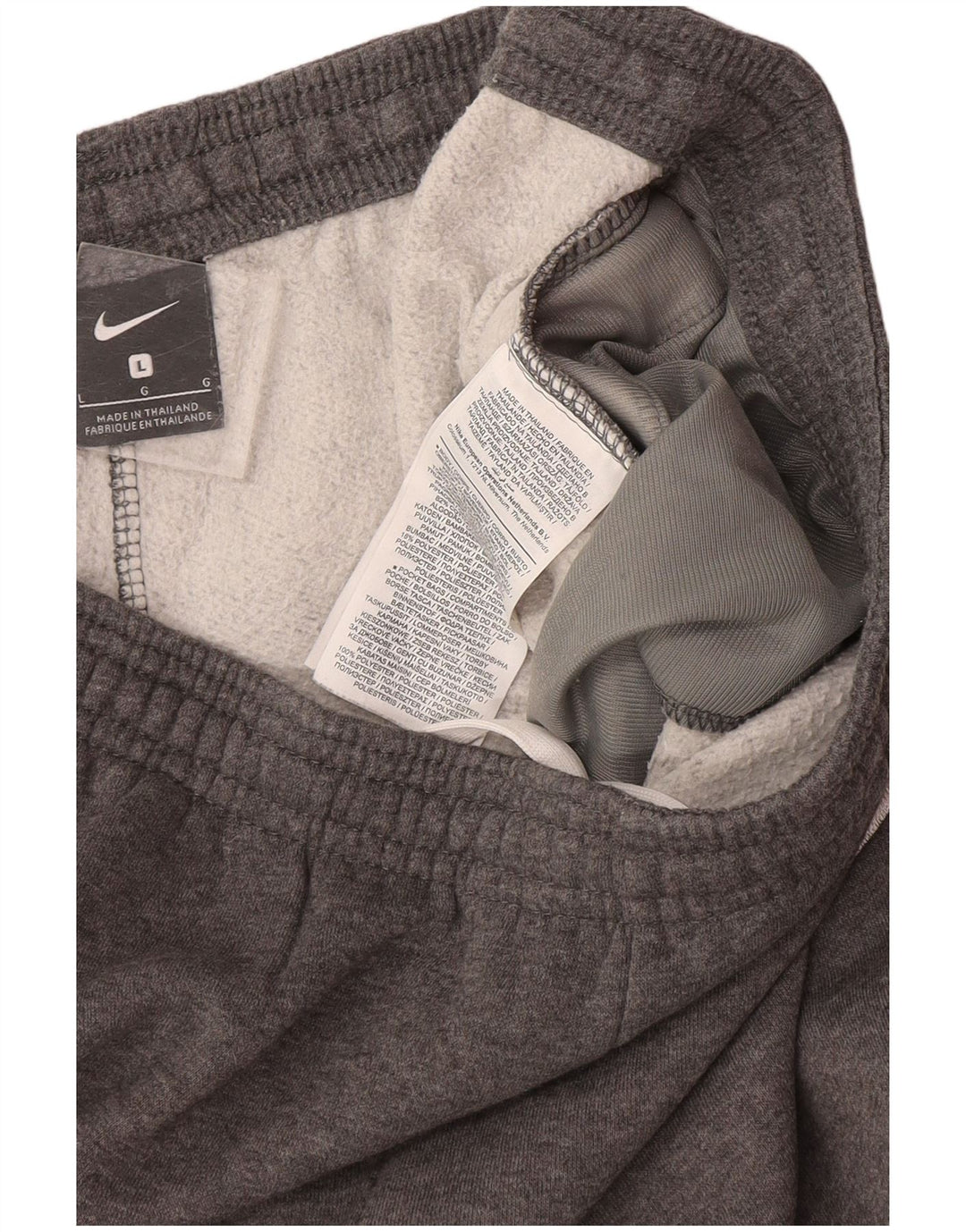 Nike Mens Tracksuit Trousers Joggers Large  Grey Cotton