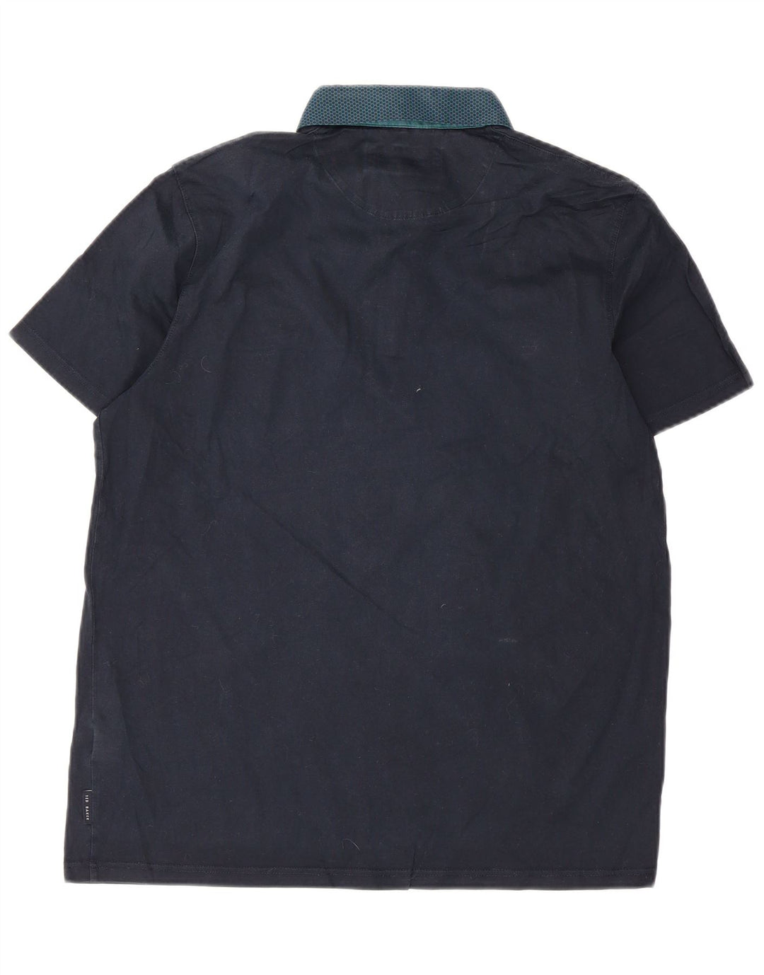 Ted Baker Mens Polo Shirt Size 4 Large Navy Blue Cotton