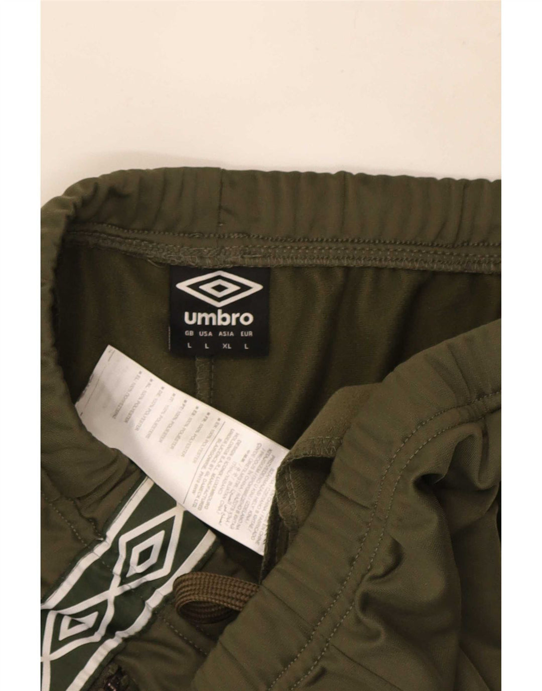 Umbro Mens Graphic Sport Shorts Large  Khaki Polyester