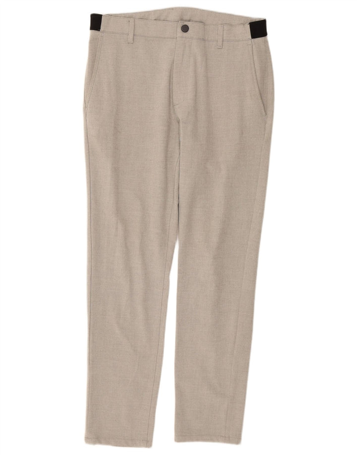 ZARA Womens Slim Chino Trousers Medium W31 L29 Grey Polyester