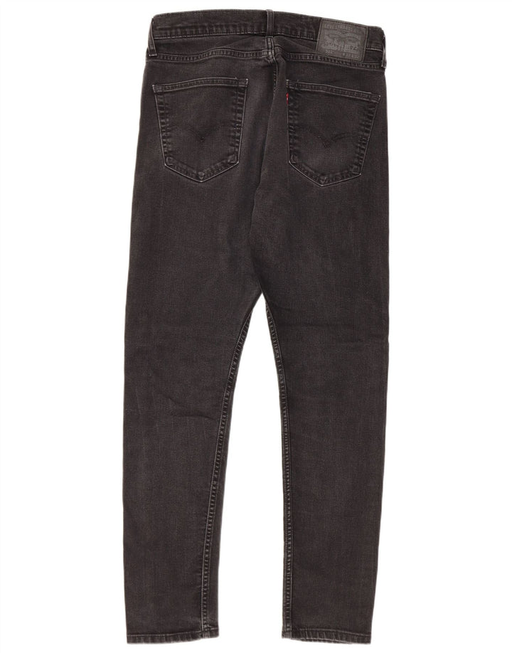 Levi's Mens Slim Jeans W33 L32 Black Cotton
