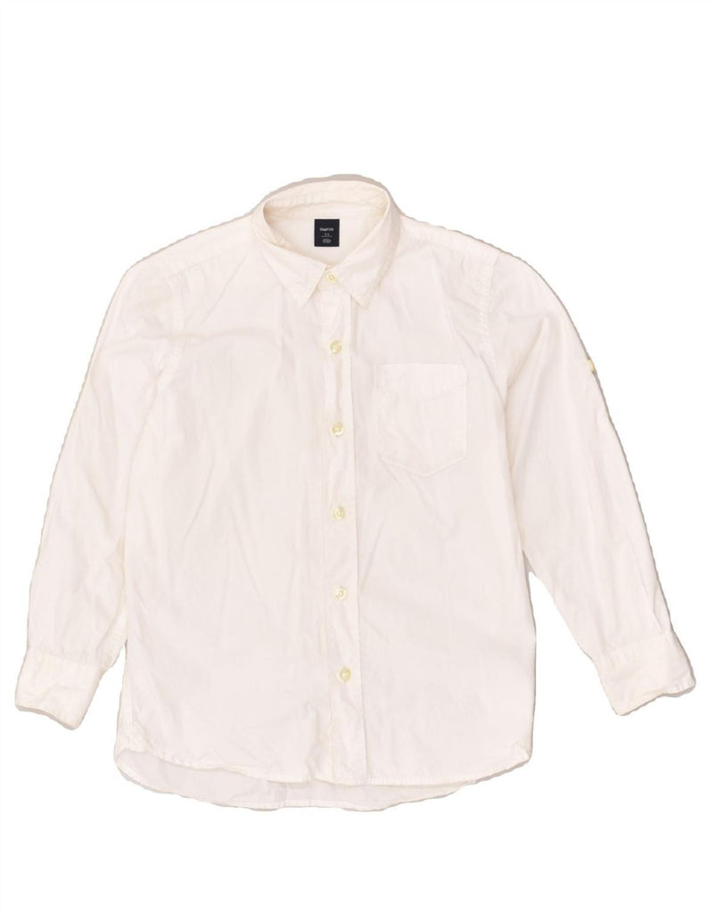 GAP Boys Shirt 8-9 Years White Cotton | Vintage Gap | Thrift | Second-Hand Gap | Used Clothing | Messina Hembry 