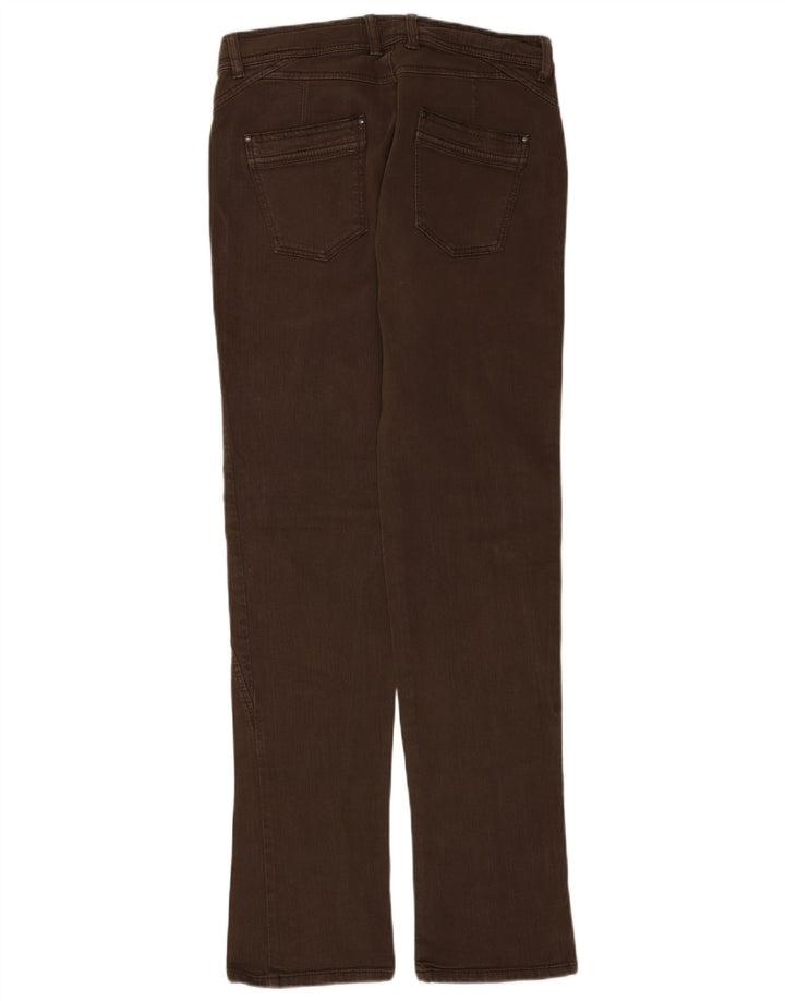 Sisley Womens Straight Jeans IT 44 Medium W30 L34 Brown Cotton