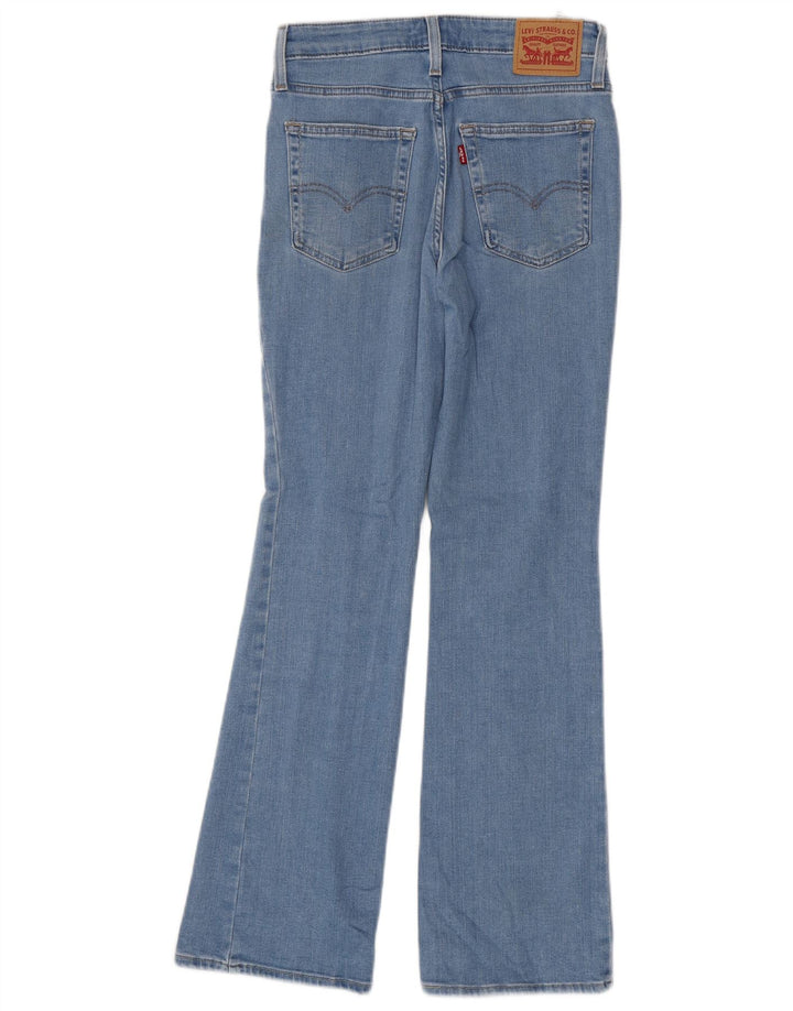Levi's Womens 725 High Rise Bootcut Jeans W26 L30 Blue Cotton