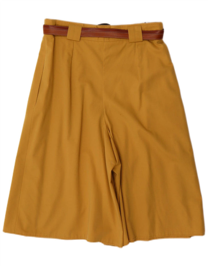 Vintage Womens Pegged Bermuda Shorts UK 16 Large W30  Yellow Polyester