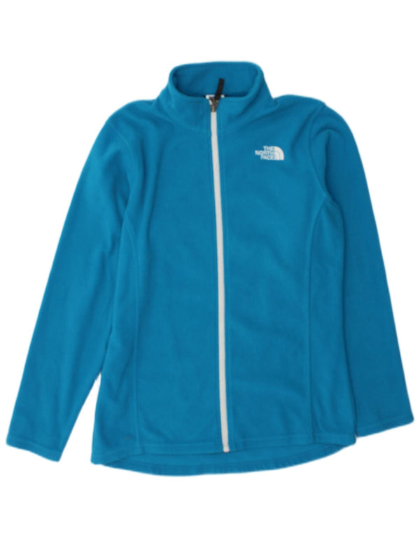 The North Face Girls Fleece Jacket 15-16 Years XL Blue Polyester