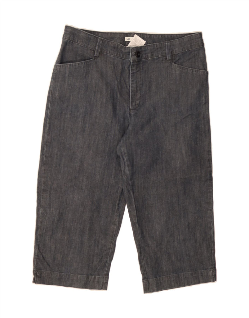 LEE Womens Capri Jeans US 14 XL W32 L20 Navy Blue Cotton Vintage Lee and Second-Hand Lee from Messina Hembry 