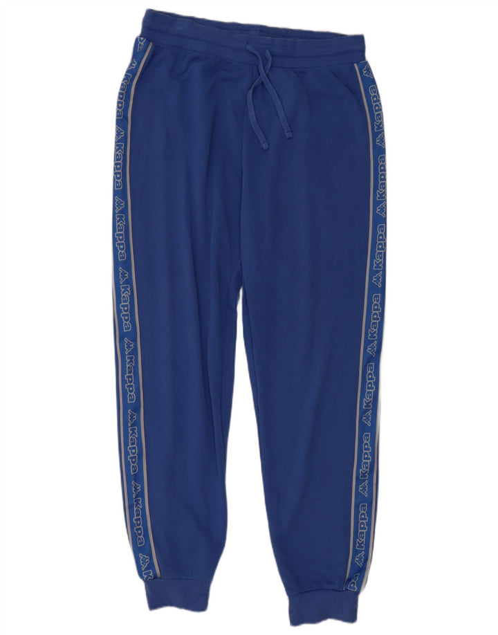Kappa Mens Graphic Tracksuit Trousers Joggers Medium Blue