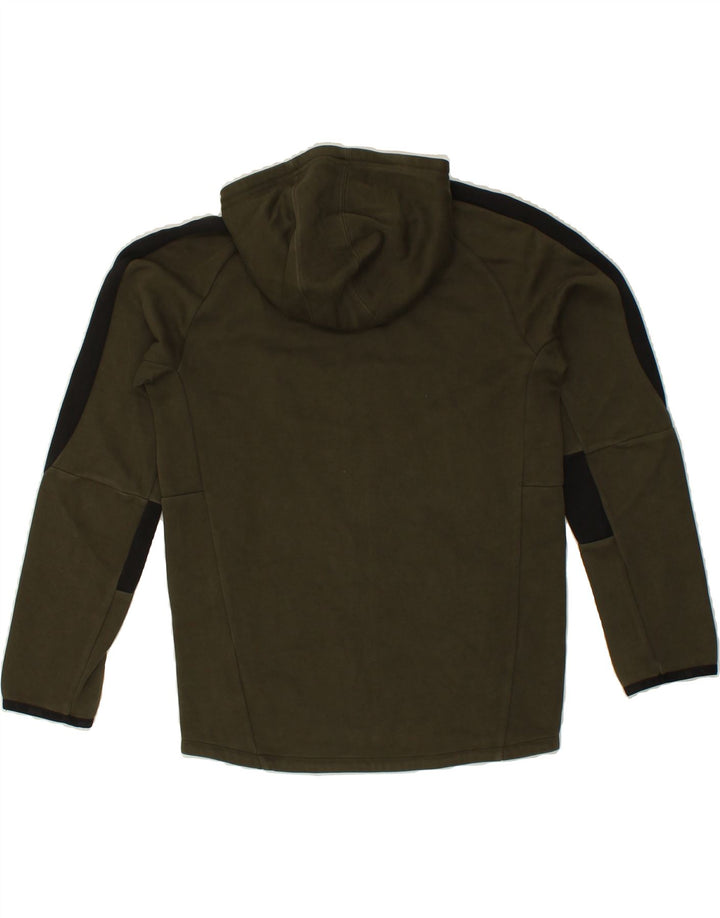 PUMA Boys Zip Hoodie Sweater 15-16 Years Khaki Colourblock Cotton Vintage Puma and Second-Hand Puma from Messina Hembry 