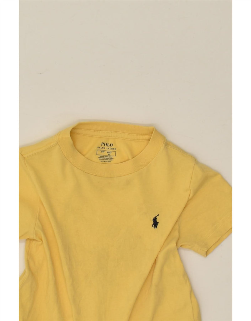 POLO RALPH LAUREN Baby Girls T-Shirt Top 18-24 Months Yellow Cotton | Vintage Polo Ralph Lauren | Thrift | Second-Hand Polo Ralph Lauren | Used Clothing | Messina Hembry 