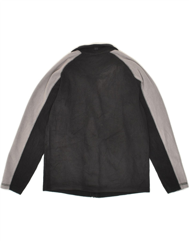 MOUNTAIN WAREHOUSE Boys Fleece Jacket 9-10 Years Black Colourblock | Vintage Mountain Warehouse | Thrift | Second-Hand Mountain Warehouse | Used Clothing | Messina Hembry 