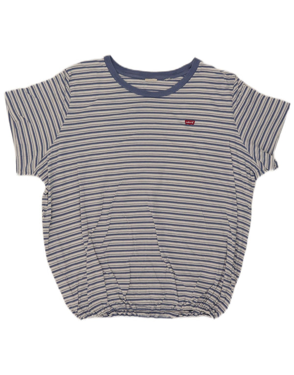 Levi's Mens T-Shirt Top 3XL Blue Striped