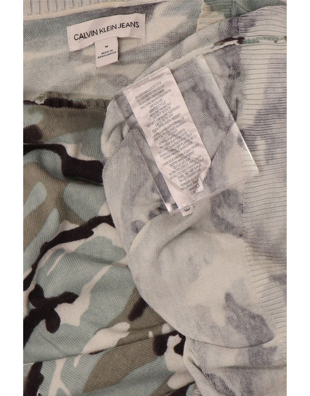 CALVIN KLEIN JEANS Womens Boat Neck Jumper Sweater UK 14 Medium Blue