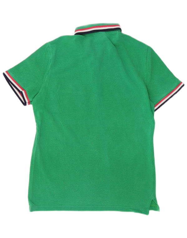LACOSTE Mens Polo Shirt Size 4 Medium Green Cotton
