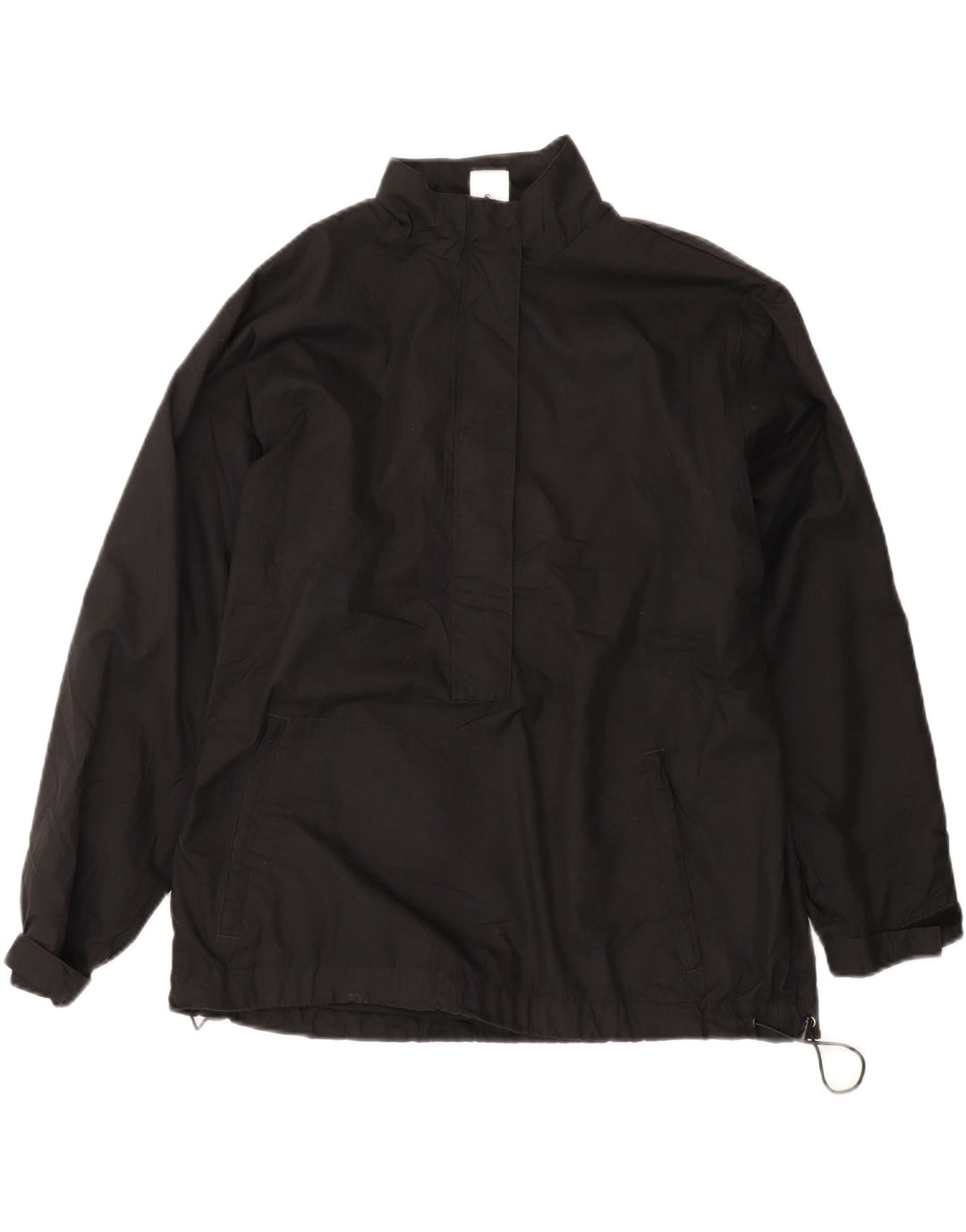 NIKE Womens Clima-fit Oversized Windbreaker Jacket US 12/14 Large Black Vintage Nike and Second-Hand Nike from Messina Hembry 