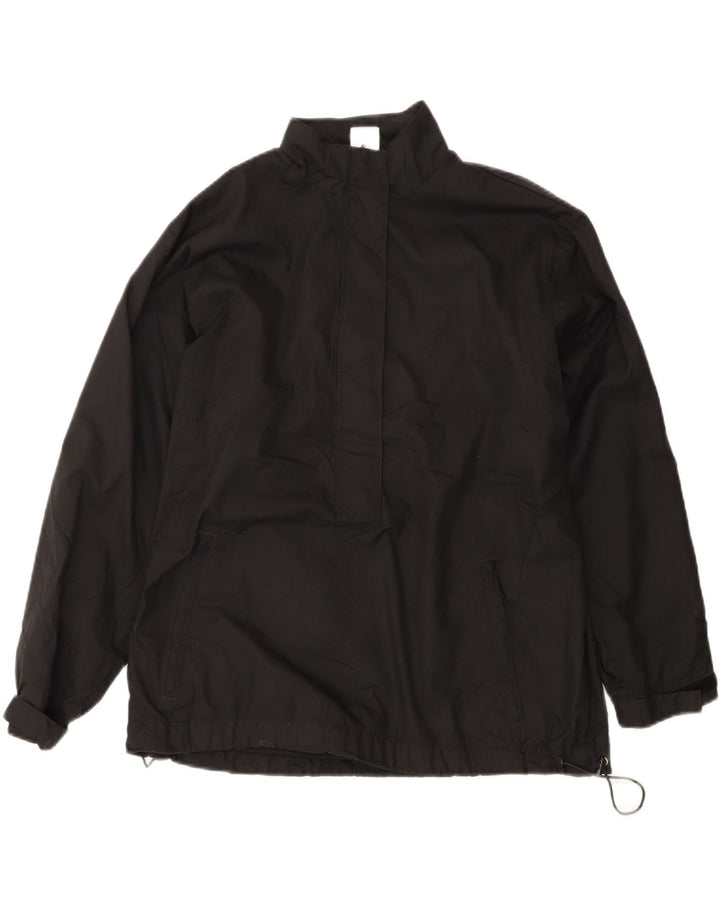 NIKE Womens Clima-fit Oversized Windbreaker Jacket US 12/14 Large Black Vintage Nike and Second-Hand Nike from Messina Hembry 