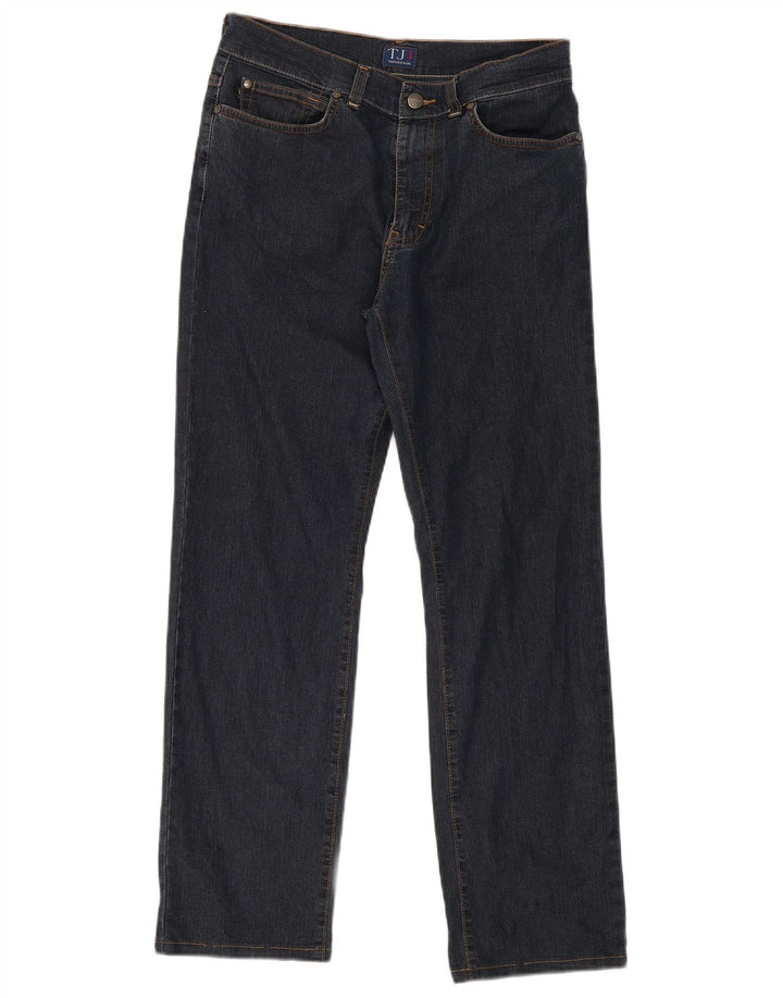 Trussardi Womens Straight Jeans W30 L30 Navy Blue Cotton