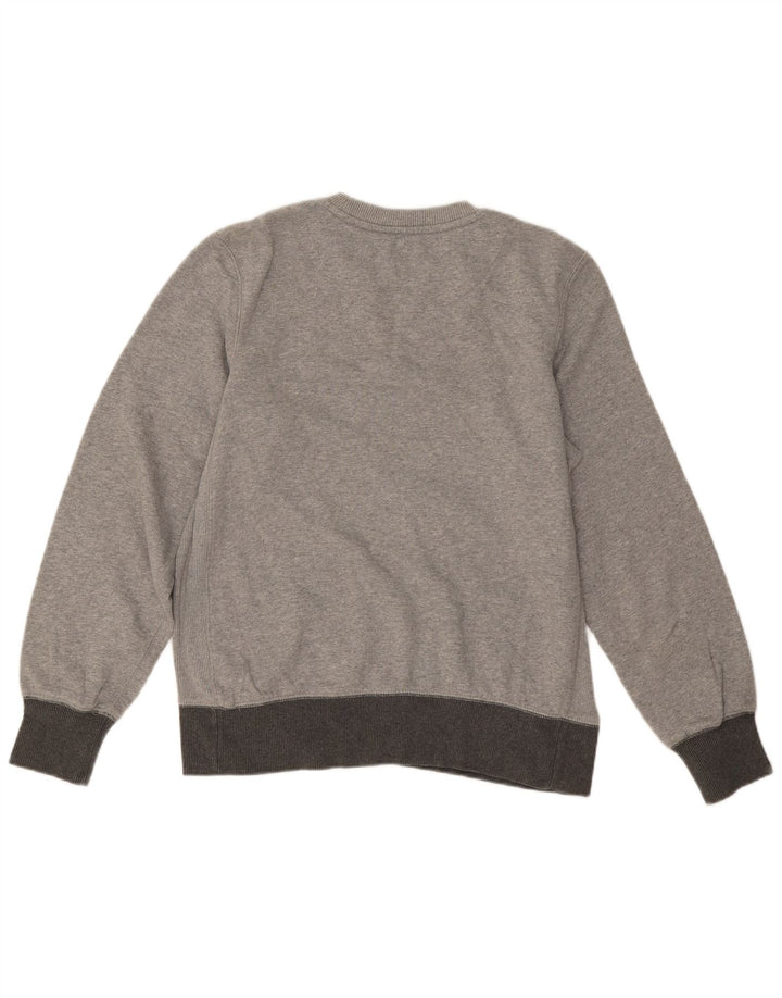 Nike Mens Sweatshirt Jumper UK 38/40 Medium Grey Flecked Cotton