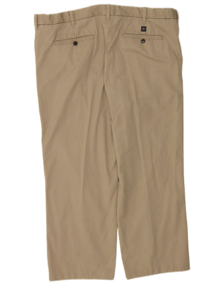 Marks & Spencer Mens Blue Harbour Pegged Chino Trousers W42 L29 Beige