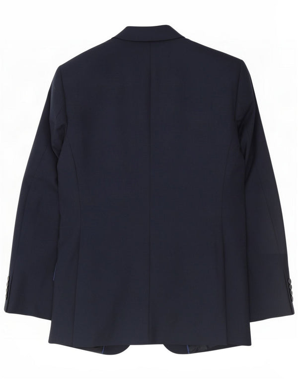 Marks & Spencer Mens Long 2 Button Blazer Jacket UK 38 Medium Navy Blue