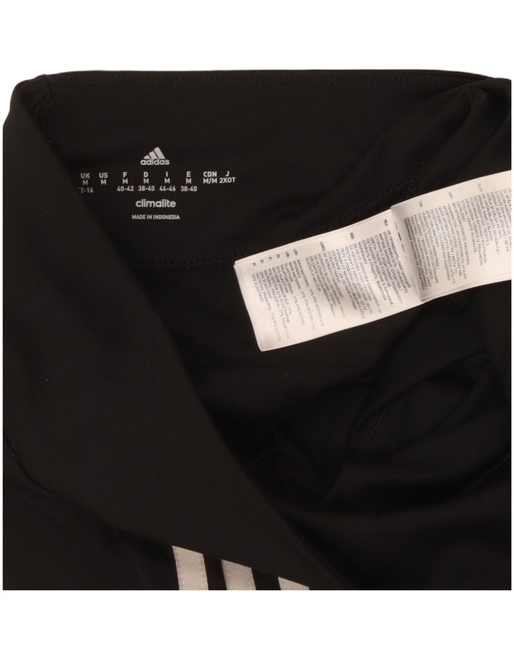 Adidas Womens Climalite Capri Leggings UK 12/14 Medium  Black Polyester