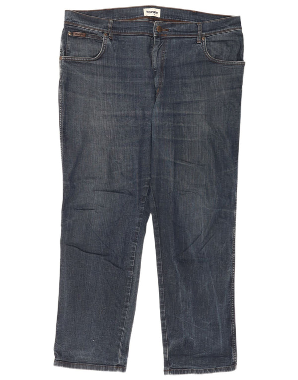 Wrangler Mens Texas Straight Jeans W40 L30 Blue Cotton