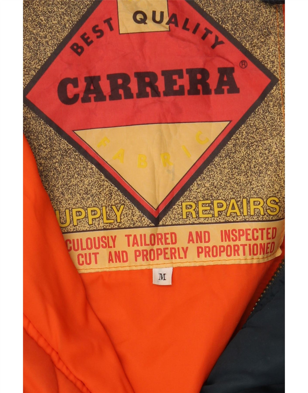 Carrera Mens Flight Aviator Jacket UK 38 Medium Navy Blue Polyamide