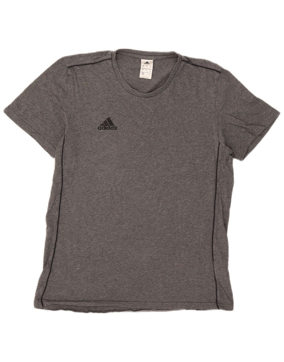 Adidas Mens T-Shirt Top Medium Grey Cotton