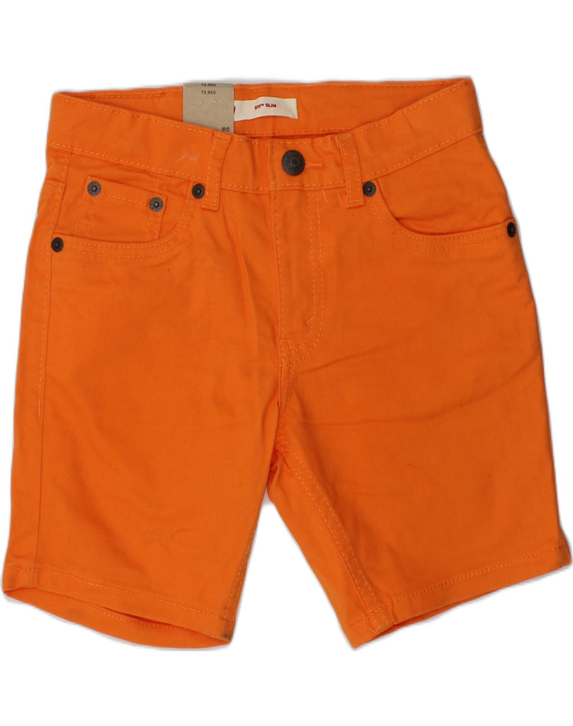 LEVI'S Boys 511 Slim Casual Shorts 6-7 Years W24  Orange Cotton | Vintage Levi's | Thrift | Second-Hand Levi's | Used Clothing | Messina Hembry 